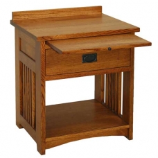 American Mission Bedside Table with Shelf