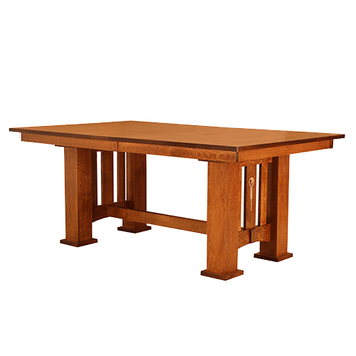 Craftsman Dining Table, Craftsman Bar Stools And Table